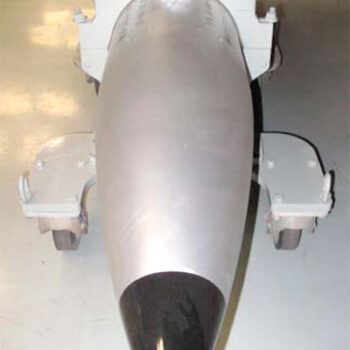 B-61 (B-36) Silver Bullet Thermonuclear Weapon (front view) at Yanks Air Museum