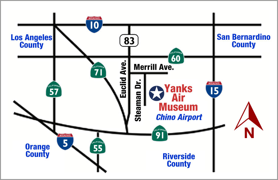 Visit Us Yanks Air Museum Map