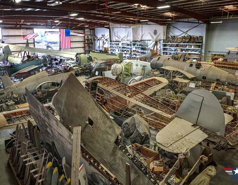 Parts and materials used to restore the aircraft