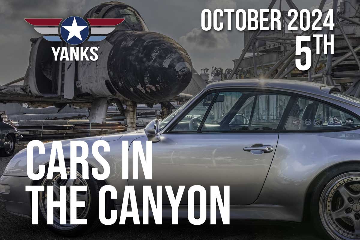 Cars In The Canyon at Yanks Air Museum on October 5, 2024