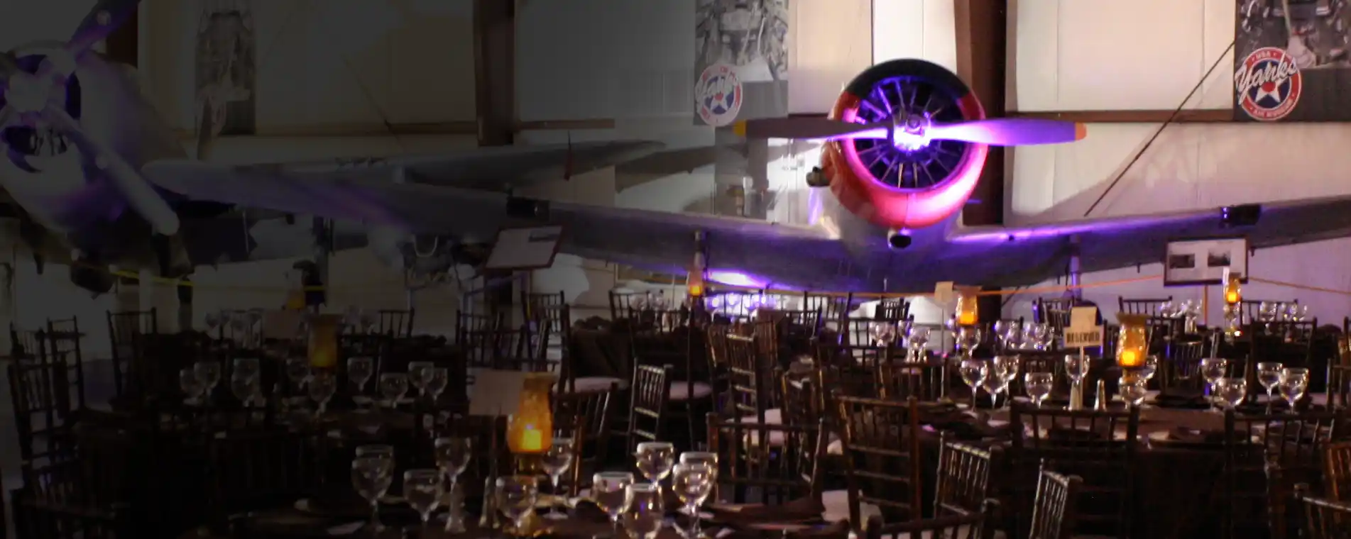 Banquet Venue at Yanks Air Museum