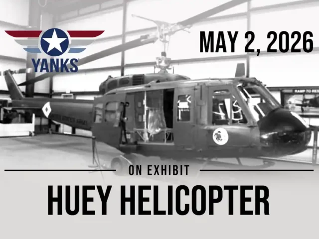 Huey Helicopter on Exhibit at Yanks Air Museum