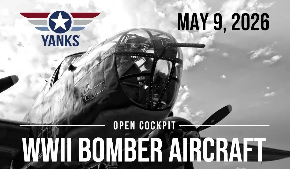 Open Cockpit WWII Bomber Aircraft at Yanks Air Museum