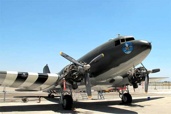 C-47 Skytrain outside at Yanks Air