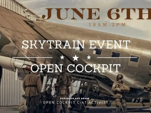 Skytrain Event Open Cockpit June 6, 2026 at Yanks Air Museum